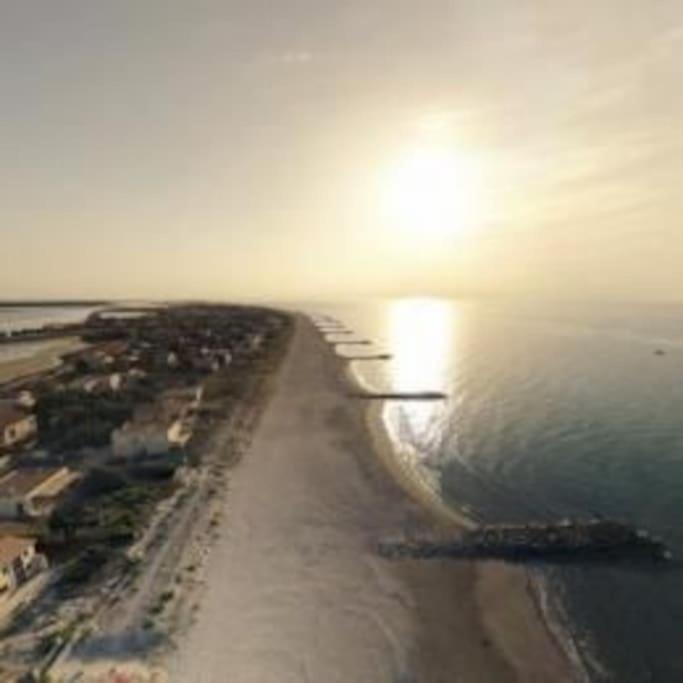 Appart 5P Terrasse Sud Vue Mer, Acces Direct Plage Frontignan Exterior foto