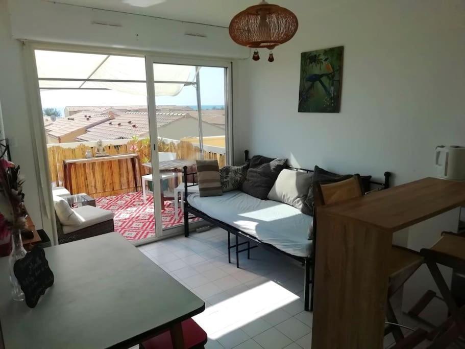 Appart 5P Terrasse Sud Vue Mer, Acces Direct Plage Frontignan Exterior foto