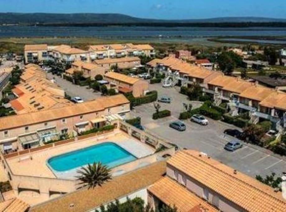 Appart 5P Terrasse Sud Vue Mer, Acces Direct Plage Frontignan Exterior foto